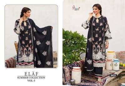 Elaf summer collection vol 5 by Shree fab pure reyon unstitched dress material catalogue  salwar kameez catalogs