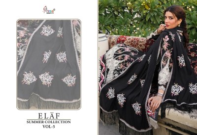 Elaf summer collection vol 5 by Shree fab pure reyon unstitched dress material catalogue  salwar kameez catalogs