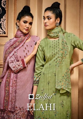 Elahi by Zulfat pure wool pashmina digital printed dress material catalogue at affordable rate Zulfat 