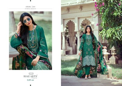 Elan by Riaz arts Pure karachi lawn cambric cotton dress material catalogue at affordable rate dress material catalogs