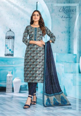 Elegance Vol 6 by Mayur pure cotton printed embroidered neck unstitched suit catalogue   salwar kameez catalogs