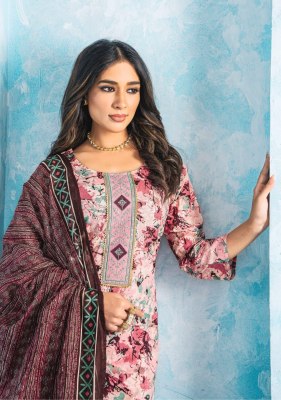 Elegance Vol 6 by Mayur pure cotton printed embroidered neck unstitched suit catalogue   salwar kameez catalogs