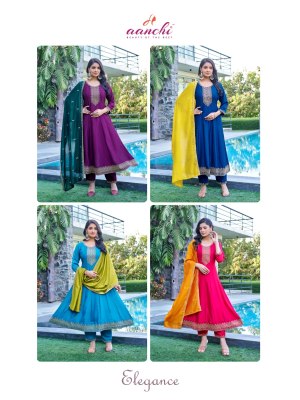 Elegance by Aanchi Vichitra Silk Super Quality readymade suit catalogue at affordable rate readymade suit catalogs