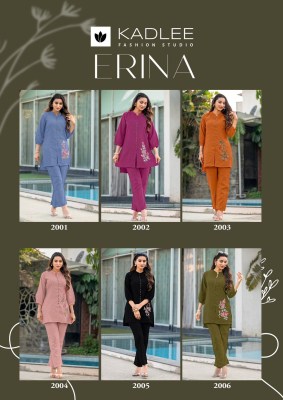 Erina by Kadlee Thread hand work viscose co ord set at low rate  co ord set catalogs