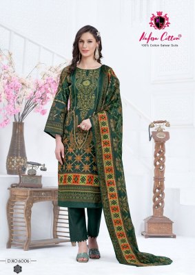 Esra Vol 6 by Nafisa Soft Cotton With Digital Karachi Prints dress material catalogue at low rate salwar kameez catalogs