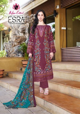 Esra vol 10 by Nafisha cotton Pure Soft Digital style unstitched suit catalogue at affordable rate dress material catalogs