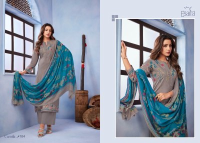 Esta by Esaira by Camila digital printed with neck work unstitched dress material catalogue at low rate salwar kameez catalogs