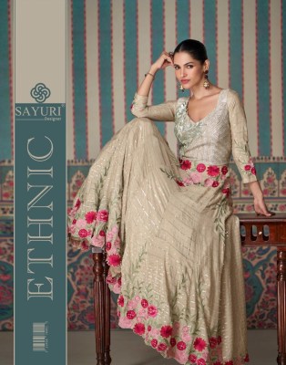 Ethnic By Sayuri Designer Exclusive Designer Real Silk Gown Catalogue at Amavi expo wholesale catalogs