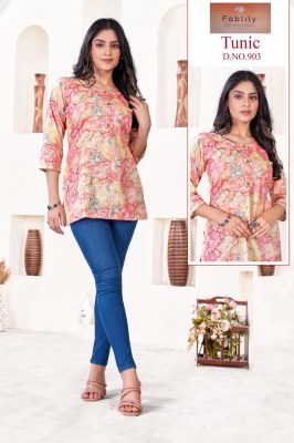 Fablily by Tunic luanch heavy capsual foil print western wear catalogue at affordable rate western wear catalogs