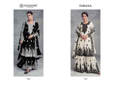 Farana by Gulkayra designer embroidered fancy sharara suit catalogue at low rate fancy sharara suit Catalogs