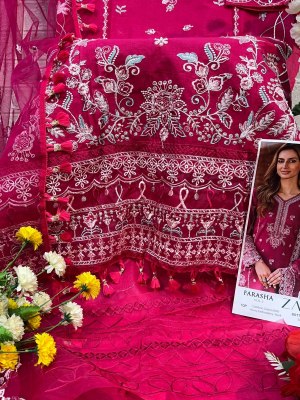 Farasha vol 2 by Zaha pure cambric cotton with heavy embroidered pakistani suit catalogue at low rate pakistani suit catalogs