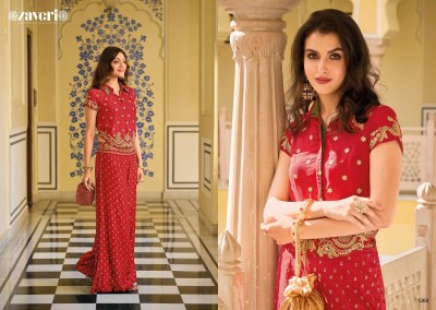 Farida by Zaveri Silk with fancy embroidered work co ord set catalogue at affordable rate Size wise Combo Set