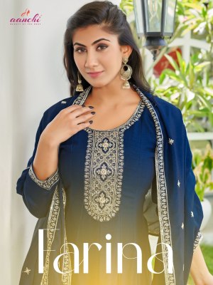 Farina by Aanchi fair kali top with bottom and dupatta catalogue at low rate Aanchi 