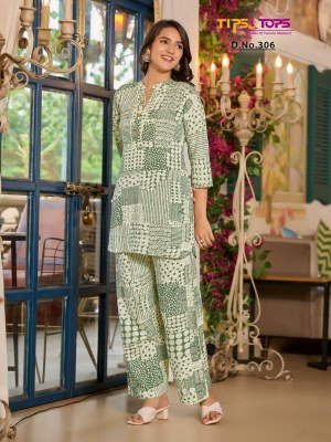 Fashion Beats vol 3 by Tips and Tops Heavy reyon printed Co ord catalogue at amaviexpo Size wise Combo Set