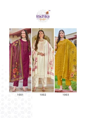 Fashion Diva vol 1 by Radhika lifestyle Chanderi silk Handwork readymade suit catalogue at amaviexpo readymade suit catalogs