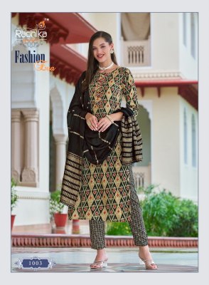 Fashion Eva vol 1 by Radhika life style Reyon foil printed kurti pant and dupatta catalogue at affordable rate readymade suit catalogs