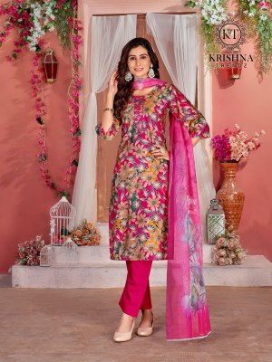 Fashion digital vol 1 by Krishna trends fancy modal heavy printed readymade suit catalogue at affordable rate Krishna Trendz