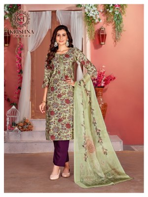 Fashion digital vol 1 by Krishna trends fancy modal heavy printed readymade suit catalogue at affordable rate readymade suit catalogs