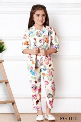 Fashion galleriya by Cute girls fancy printed cotton girls co ord set catalogue at low rate co ord set catalogs