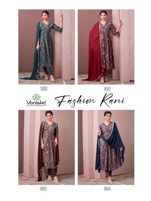 Fashion rani by Vanishka Heavy fancy hand work readymade suit catalogue at affordable rate readymade suit catalogs