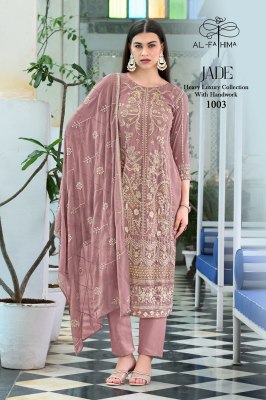 Fathima by Jade georgette heavy embroidered readymade suit catalogue at amavie expo wholesale catalogs