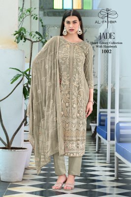 Fathima by Jade georgette heavy embroidered readymade suit catalogue at amavie expo readymade suit catalogs