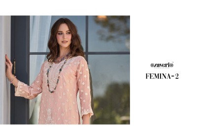 Femina vol 2 by Zaveri fancy embroidered readymade suit catalogue at affordable rate readymade suit catalogs