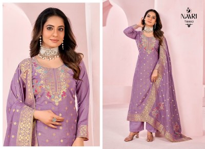 Ferari 2 by naari pure muslin jerqued unstitched suit catalogue at affordable rate  salwar kameez catalogs