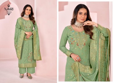 Ferari 2 by naari pure muslin jerqued unstitched suit catalogue at affordable rate  salwar kameez catalogs