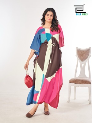 Ferris wheel by Blue Hills Heavy Crepe Printed fancy Kaftan collection with low price kurtis catalogs