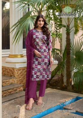 Festival vol 3 by Vaniska Straight chanderi printed readymade suit collection at affordable rate readymade suit catalogs