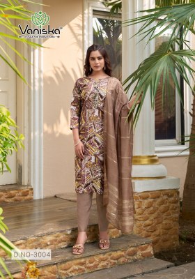 Festival vol 3 by Vaniska Straight chanderi printed readymade suit collection at affordable rate readymade suit catalogs