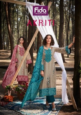 Fida by Akriti digital cotton slub printed unstitched salwar suit catalogue Fida