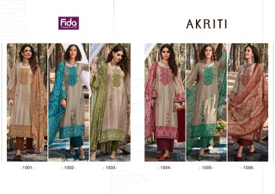 Fida by Akriti digital cotton slub printed unstitched salwar suit catalogue salwar kameez catalogs