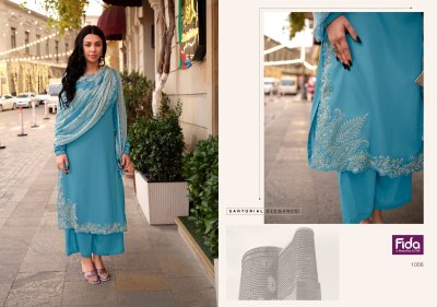 Fida by Kudrat pure cotton satin new unstitched fancy salwar suit catalogue at low rate,  salwar kameez catalogs