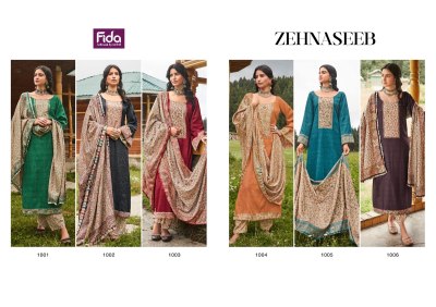 Fida by Zehnaseeb fancy cotton printed salwar kameez catalogue at low rate salwar kameez catalogs