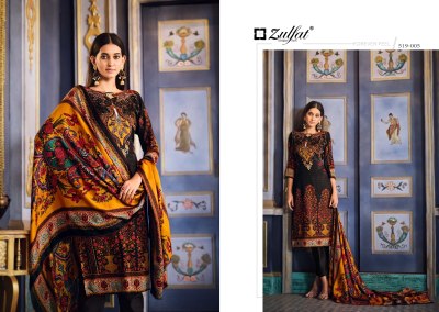 Firdaus by Zulfat pure wool pashmina digital printed dress material low price salwar kameez catalogs