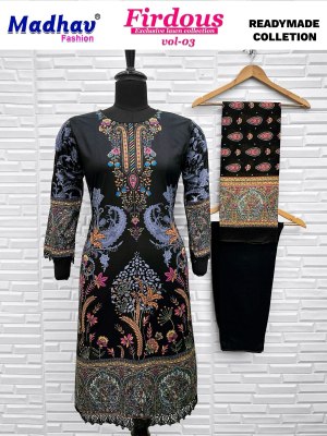 Firdous vol 3 by Madhav Fashion Super hit Designer readymade Pakistani suit catalogue pakistani suit catalogs