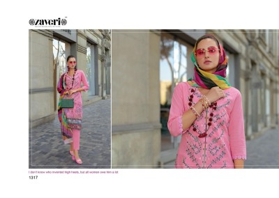 Firuza by Zaveri cotton embroidered fancy kurti pant and dupatta catalogue at low rate readymade suit catalogs