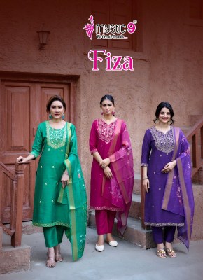 Fiza vol 9 by Mystic 9 Premium Quality embroidered readymade suit collection with affordable rate wholesale catalogs