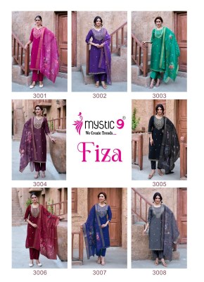 Fiza vol 9 by Mystic 9 Premium Quality embroidered readymade suit collection with affordable rate readymade suit catalogs