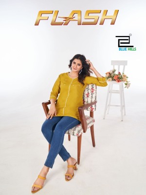 Flash by Blue Hills Trendy Reyon Moti work touch Western Wear Catalogue at Low Price wholesale catalogs