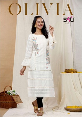 Flauntforever with S4u by Shivalis new launch Olivia 3 fancy kurti catalog at wholesale price  kurtis catalogs