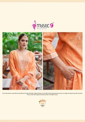 Flora vol 1 by Mystic 9 Premium quality embroidered readymade suit catalogue at affordable rate readymade suit catalogs