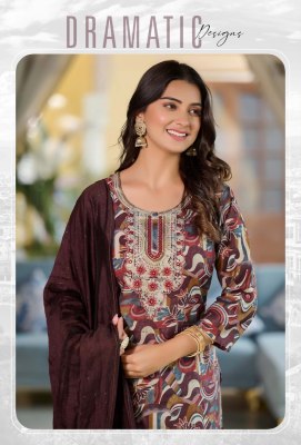 Florence by Rangmaya Modal silk designer kurti pant and dupatta catalogue at affordable rate readymade suit catalogs