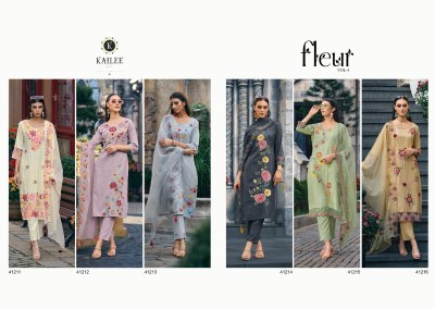 Fluer vol 4 by Kailee designer embroidered readymade suit catalogue at affordable rate readymade suit catalogs