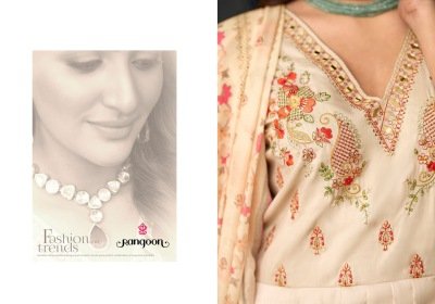 Forum by Rangoon Pure Muslin Digital Fancy Anarkali style suit at affordable price fancy Anarkali suit catalogs