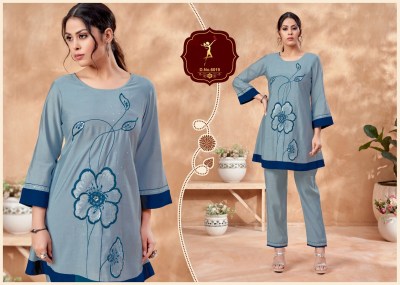 Four roses by pick and choose designer embroidered co ord set catalogue at affordable rate Size wise Combo Set