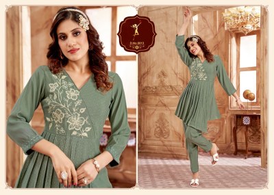 Four roses by pick and choose designer embroidered co ord set catalogue at affordable rate Size wise Combo Set