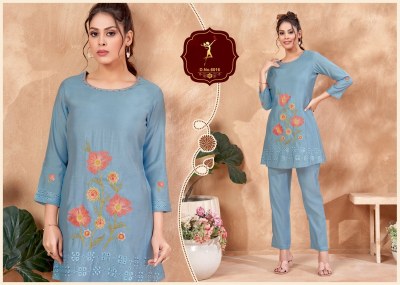 Four roses by pick and choose designer embroidered co ord set catalogue at affordable rate Size wise Combo Set